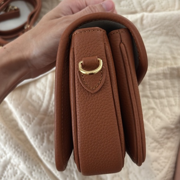 Dress up your purse/DUYP BROWN TOGO LEATHER - "LE PETIT PARIS15" CROSSBODY BAG - Picture 3 of 13